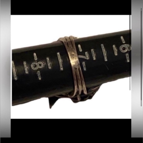 👑 Vintage Native Silver Marcasite Indian Chief Headdress Ring #6607 - Picture 4 of 8